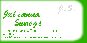 julianna sumegi business card